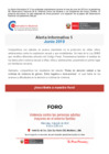 Vista preliminar de documento Alerta Informativa N° 5 – Junio 2019