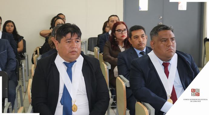 Presidenta de la Corte de Lima Sur juramenta a nuevos jueces especializados para fortalecer la justicia en la jurisdicción
