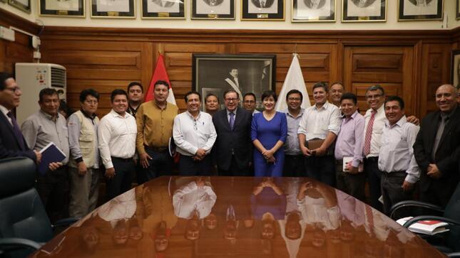 reunion con el viceministro de salud