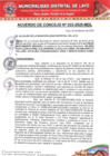 Vista preliminar de documento ACUERDO DE CONCEJO MUNICIPAL N° 022-2025-MDL