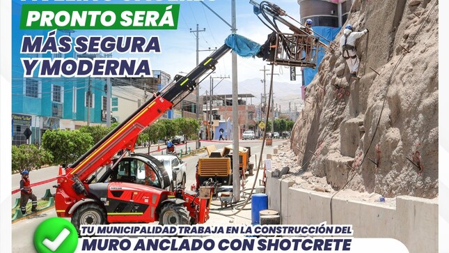 Más de 100 metros lineales de la Avenida Andrés Avelino Cáceres (Sector El Gallito) serán más seguros para el tránsito de vehículos y peatones, gracias a los trabajos ejecutados por tu Municipalidad Provincial de Mariscal Nieto.