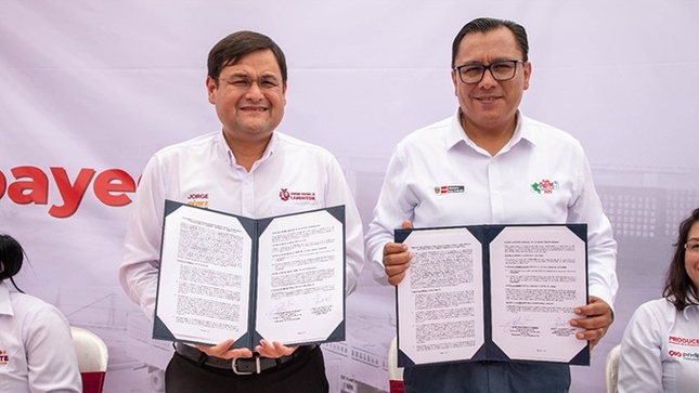 Gobierno Regional de Lambayeque y Ministerio de Producción firmaron convenio para impulsar el Parque Industrial de Lambayeque
