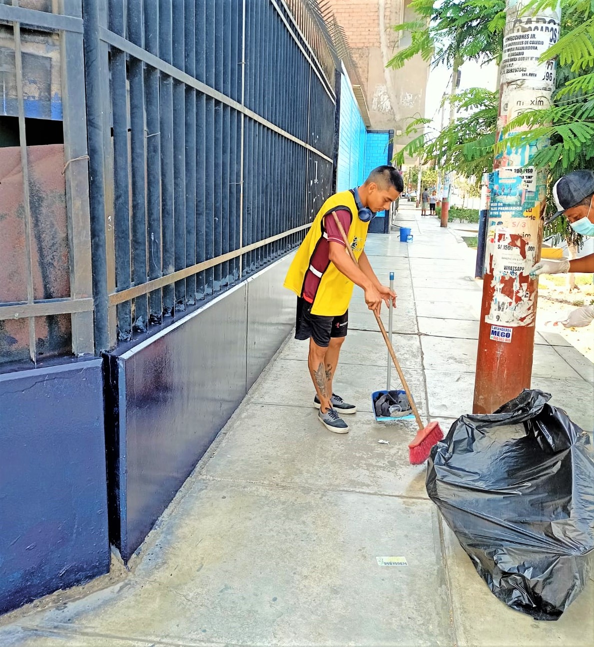 Trabajos de limpieza a cargo del INPE