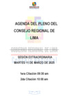Vista preliminar de documento AGENDA DE SESIÓN DE CONSEJO REGIONAL N° 007-2025-CR/GRL