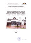 Vista preliminar de documento DIRECTIVA ADMINISTRATIVA Nº 001-2025-INSM-HD-HN-OEI V.01
