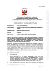 Vista preliminar de documento Resolución N° 129-2025-OEFA/TFA/SE