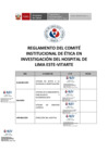 Vista preliminar de documento REGLAMENTO DEL COMITÉ INSTITUCIONAL DE ÉTICA EN INVESTIGACIÓN