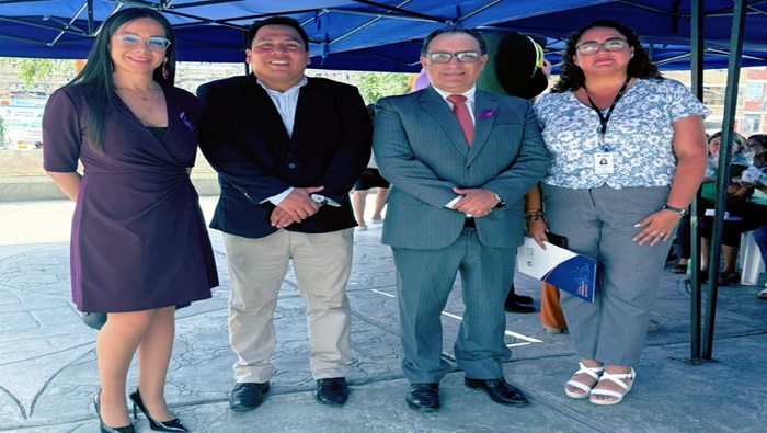 Magistrado del TC Gustavo Gutiérrez rindió un significativo homenaje a las mujeres de la comisaría y del distrito de Independencia