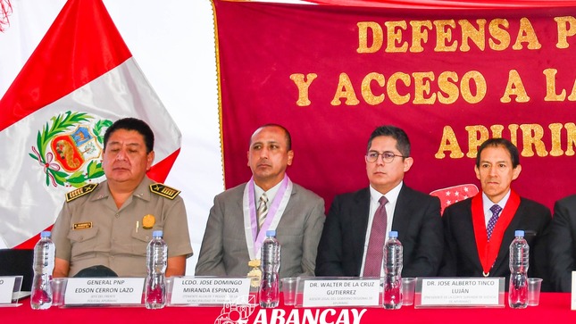 Municipalidad Provincial De Abancay Participa En Ceremonia Por El XXIX Aniversario De La Defensa Pública Y El Acceso A La Justicia.