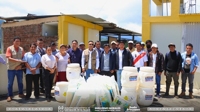 Entrega de insumos. 