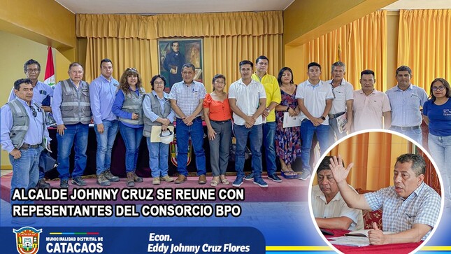 Alcalde Johnny Cruz se reúne con representantes del consorcio BPO