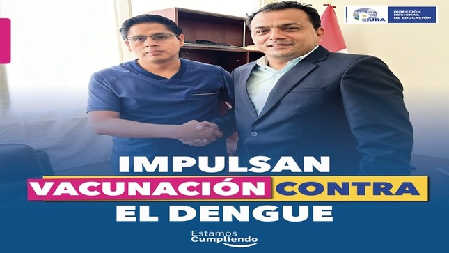 Reunión entre directores de Educación y Salud impulsa jornada de vacunación contra el dengue en la región Piura