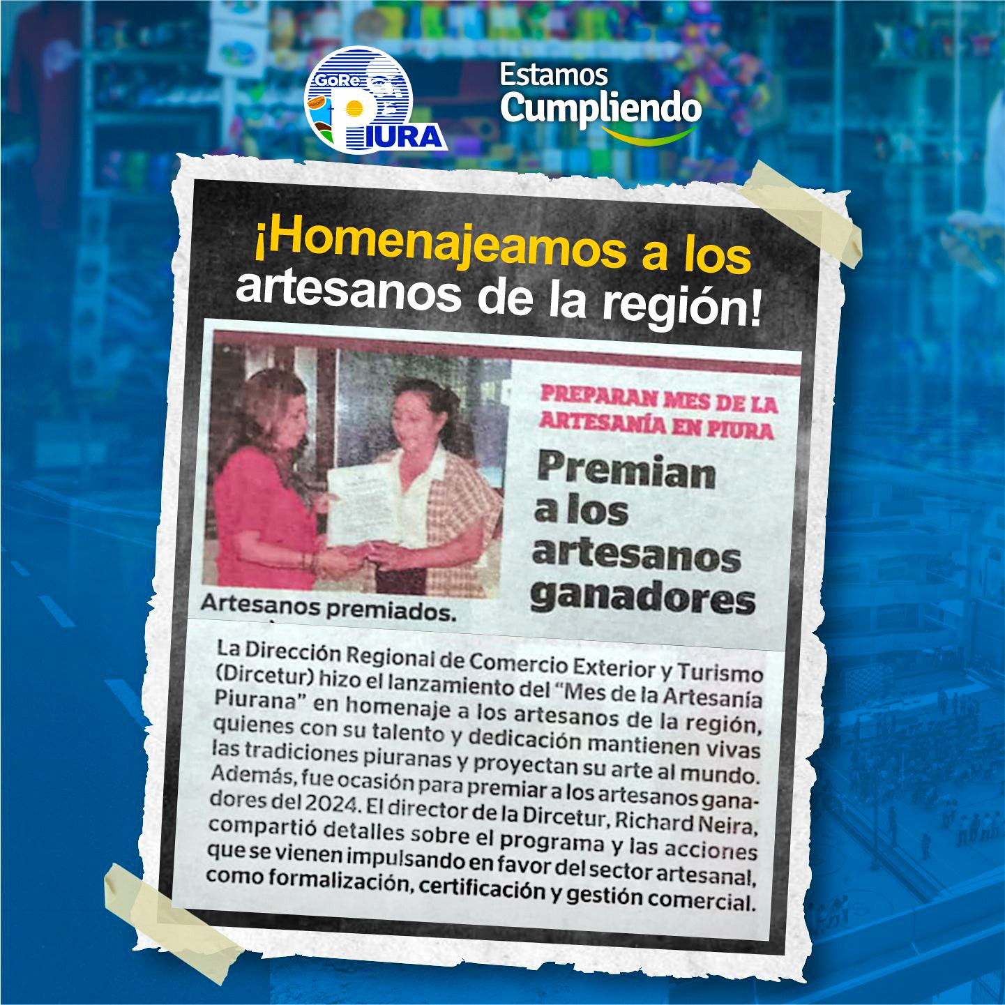HOMENAJE A LOS ARTESANOS DE LA REGIÓN PIURA
