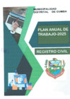 Vista preliminar de documento PLAN DE TRABAJO DE REGISTRO CIVIL-AÑO 2025