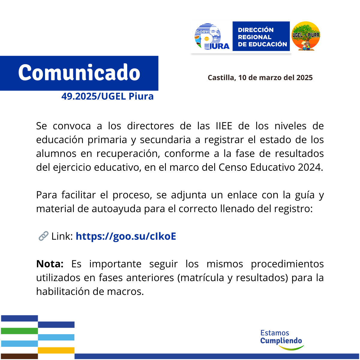 Comunicado