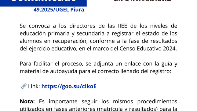 Comunicado