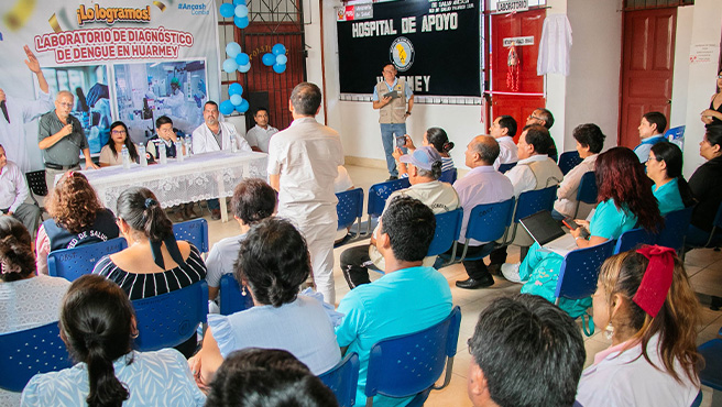 Autoridades inauguran laboratorio de diagnóstico de dengue en Huarmey