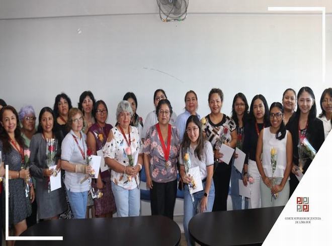  Dra. Hilda Piedra Rojas reconoce a las mujeres de la Corte de Lima Sur en su día 