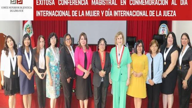 Exitosa conferencia magistral en conmemoración al Día Internacional de la Mujer y Día Internacional de la Jueza