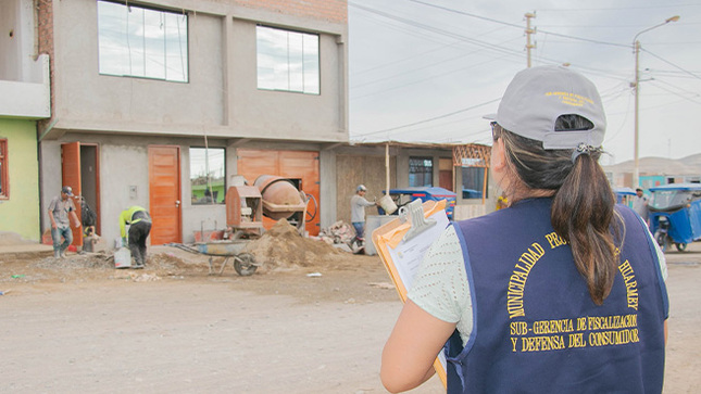 Municipalidad continua con la inspección de predios que no cuentan con licencia de construcción