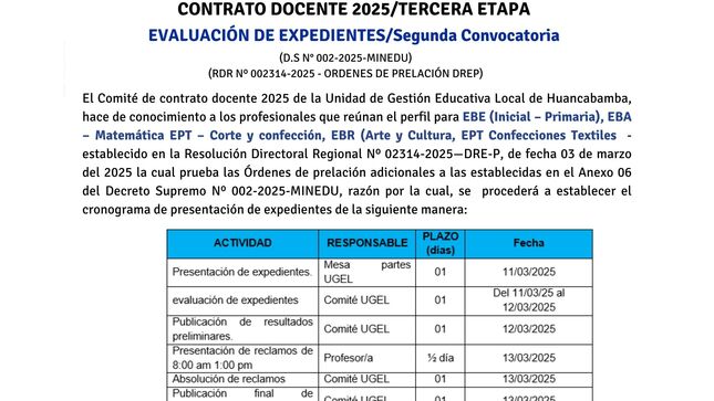 Convocatoria