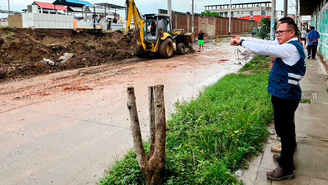 CENEPRED brinda asistencia técnica en Tumbes ante emergencia por lluvias y desborde del río