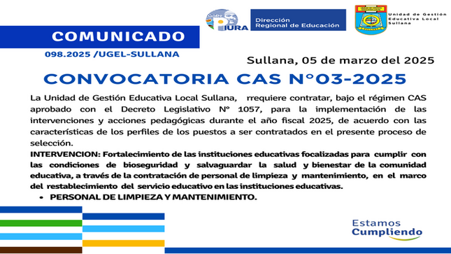 Comunicado N°98-2025
