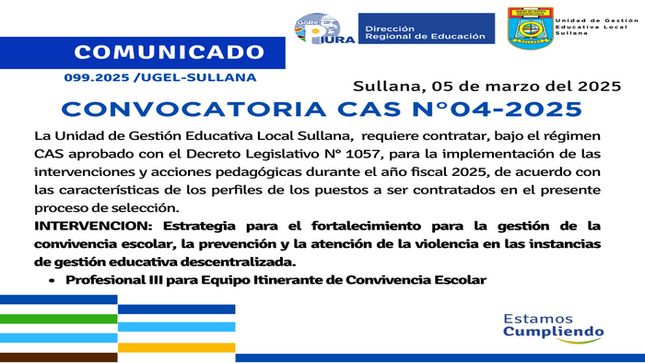 Comunicado N°99-2025