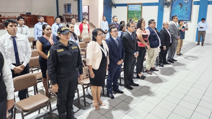Integrantes de la sede judicial de Tambogrande conmemoran su 19° Aniversario de creación
