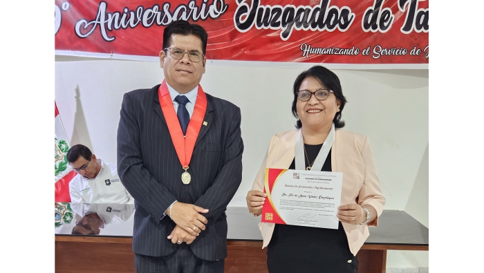 Integrantes de la sede judicial de Tambogrande conmemoran su 19° Aniversario de creación