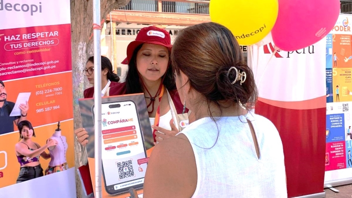El Indecopi pone a disposición de la ciudadanía de Piura la calculadora Compárame que permite elegir productos comparando precios y peso