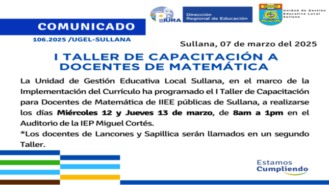 Comunicado N°106-2025