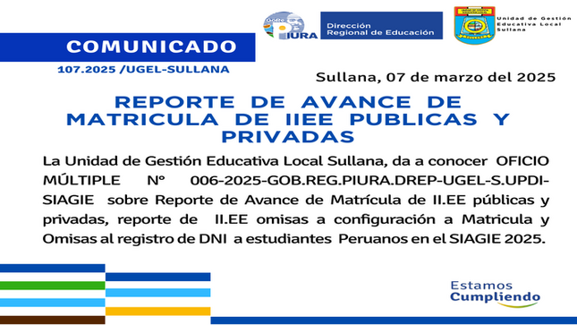 Comunicado N°107-2025