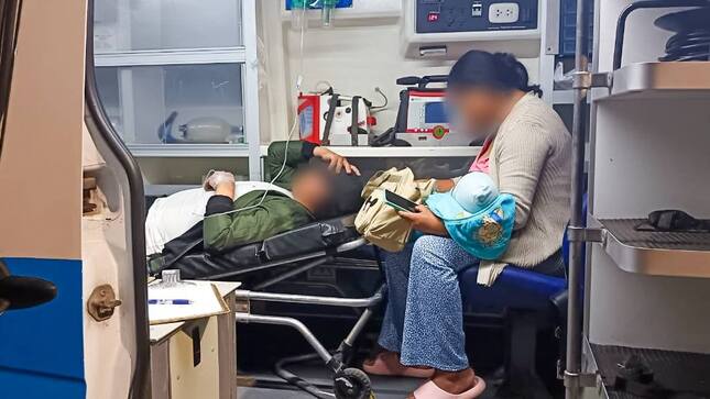 Traslado de paciente al hospital Eleazar Guzmán Barrón de Nuevo Chimbote 
