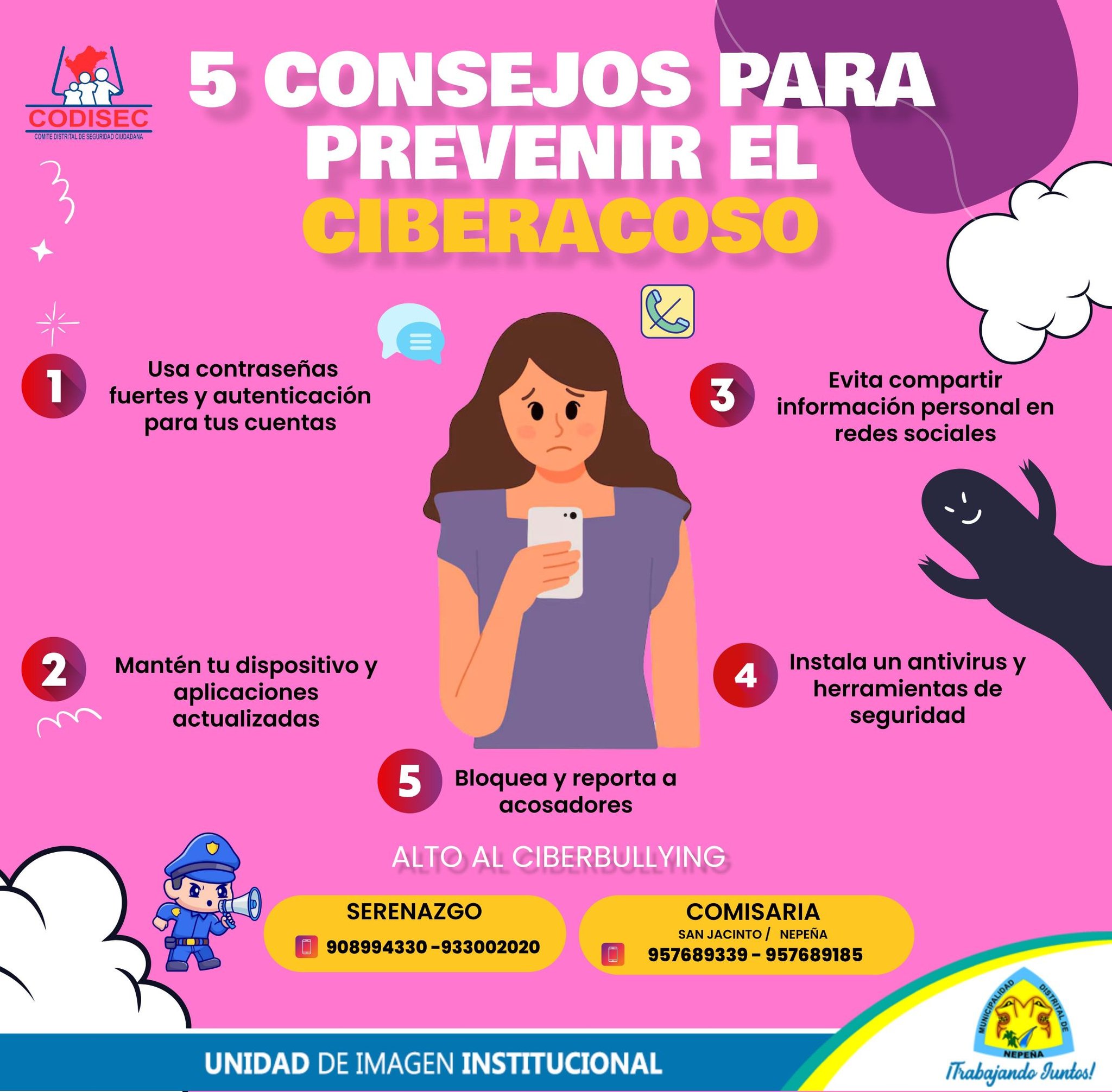 Consejos para prevenir el ciberacoso
