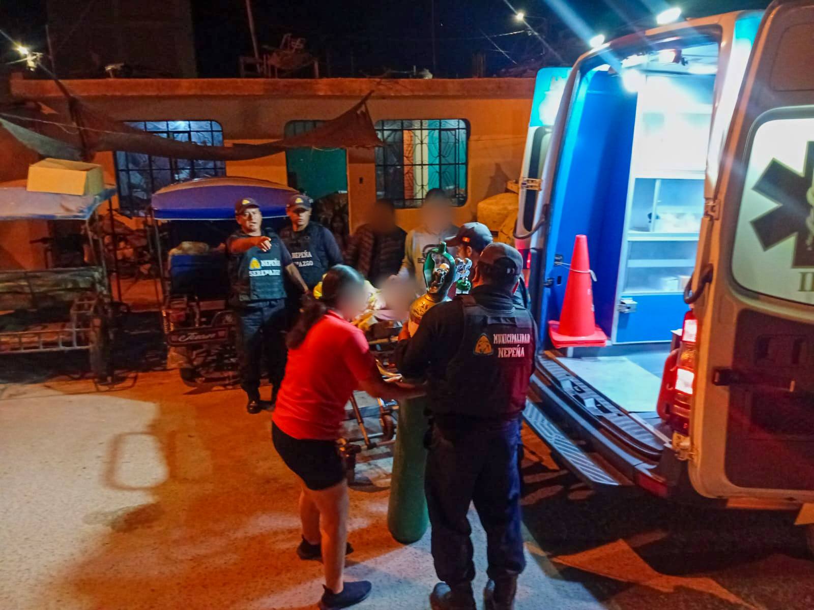 Traslado de paciente de su domicilio a la posta médica "Mario Diaz Silva" del C.P. San Jacinto