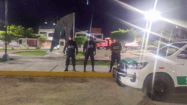 Patrullaje preventivo en el C.P. Nepeña 