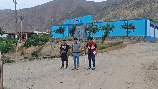 Municipalidad de Huarmey realizó el levantamiento topográfico del centro poblado de Tayca