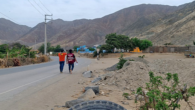 Municipalidad de Huarmey realizó el levantamiento topográfico del centro poblado de Tayca