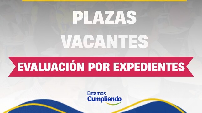 Plazas Vacantes del Proceso de Contratación Docente 2025- Evaluación por expediente