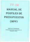 Vista preliminar de documento MANUAL DE PERFILES DE PRESUPUESTOS (MPP)