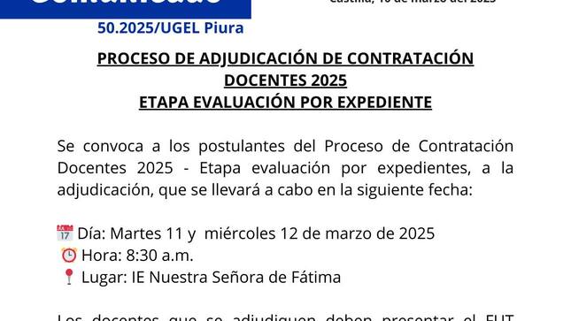 comunicado