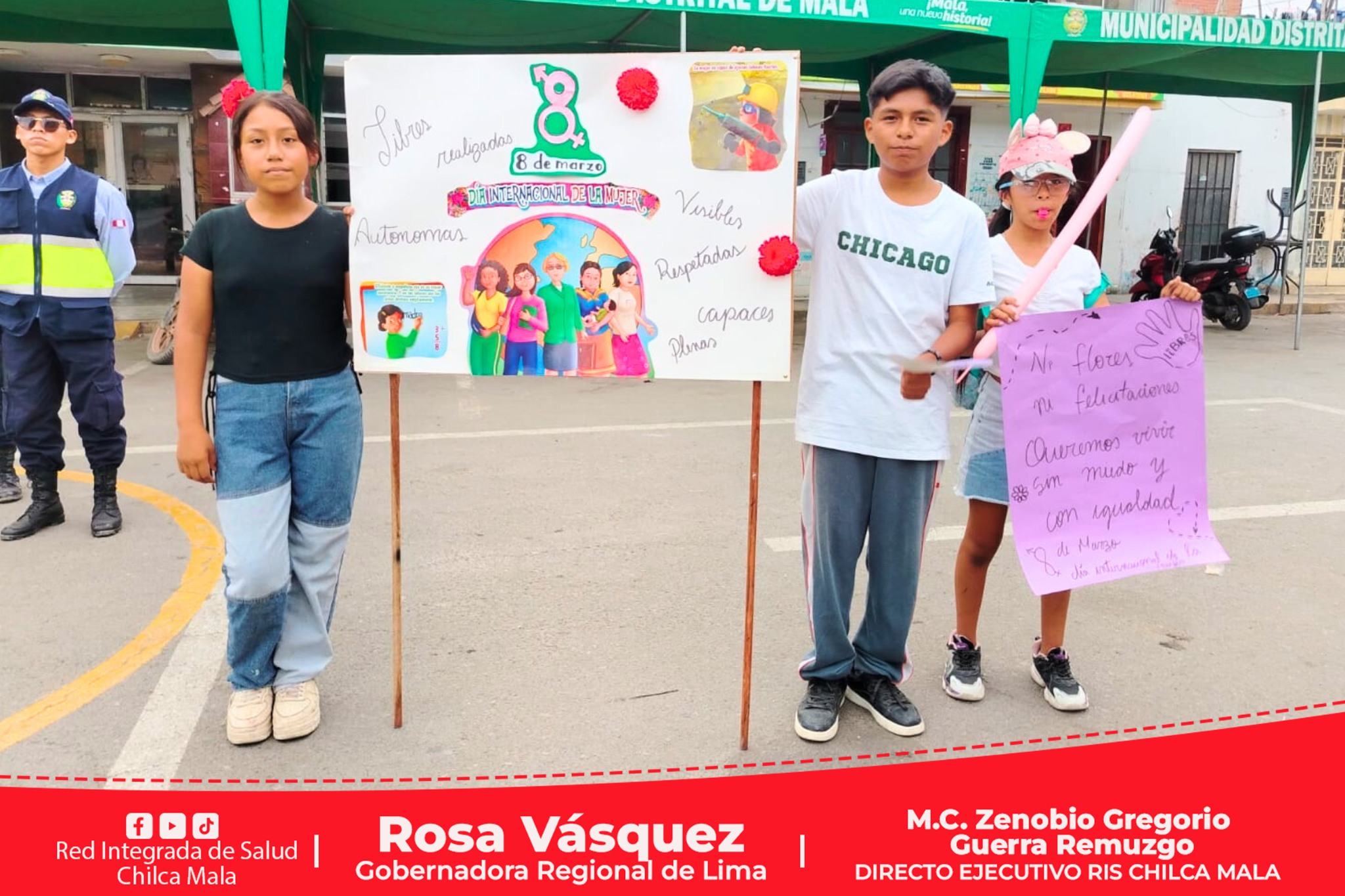 RIS Chilca Mala realiza pasacalle por el “Día Internacional de la Mujer “