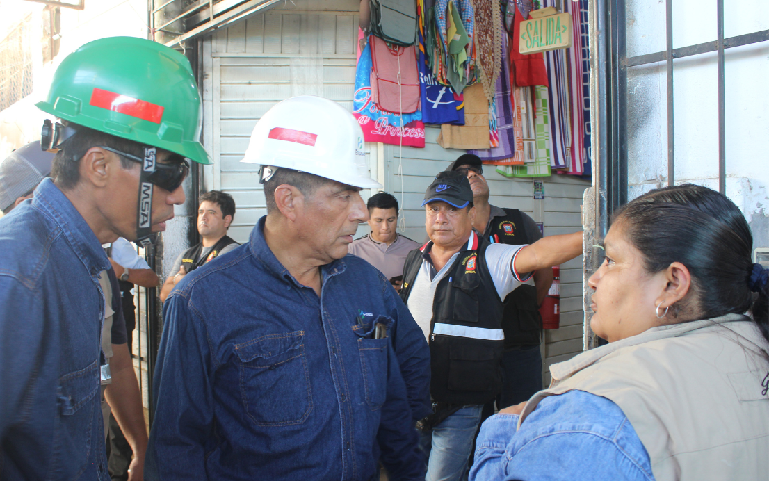Enosa y Municipalidad de Piura reforzarán supervisión y seguridad eléctrica en el Mercado Modelo