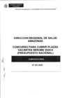 Vista preliminar de documento BASE CONCURSO PARA CUBRIL PLAZAS VACACNTES SERUMS 2024-II PRESUPUESTO NACIONAL