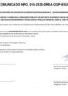 Vista preliminar de documento comunicado PROCESO DE A CONTRATA DE DOCENTES ALTAMENTE ESPECIALIZADOS Y    EXTRAORDINARIOS N