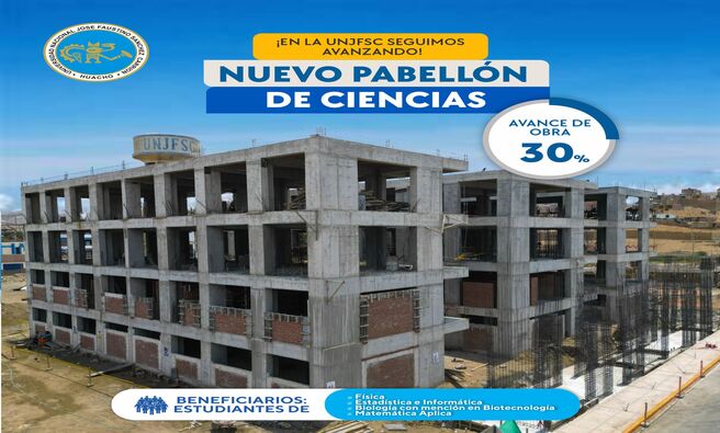 El nuevo pabellón de la Facultad de Ciencias ha alcanzado un avance significativo del 30% en su construcción.