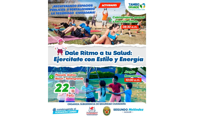 ¡La MDT impulsa el deporte y la salud para un Tambogrande activo!