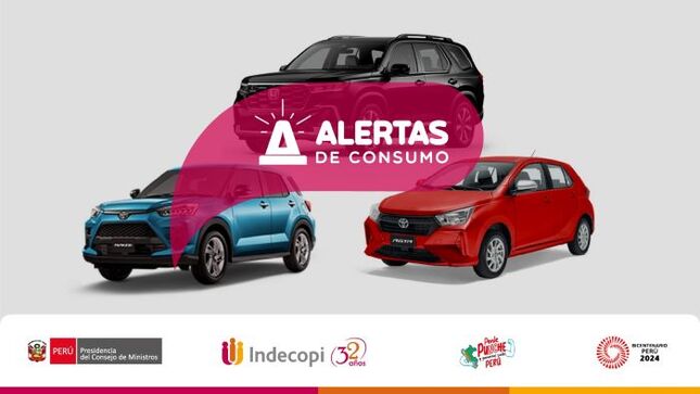 Indecopi: Llaman a revisión más de 3400 vehículos Toyota y Honda por fallas que incrementarían riesgo de accidentes

