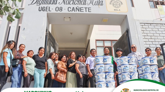 Importante Donación de 60 Baldes de Pintura a la IEP N°20927 DIGNIDAD NACIONAL